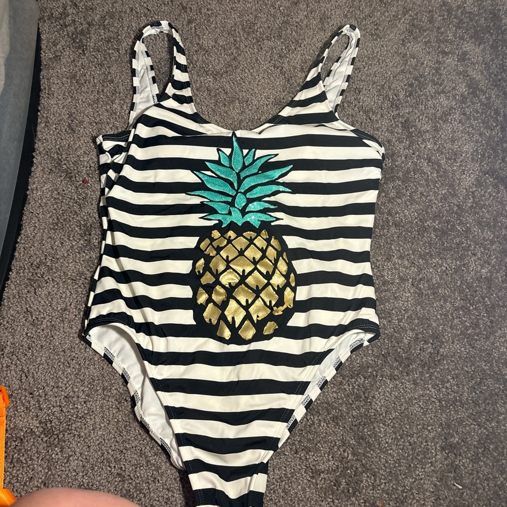 Striped Pineapple Swimsuit